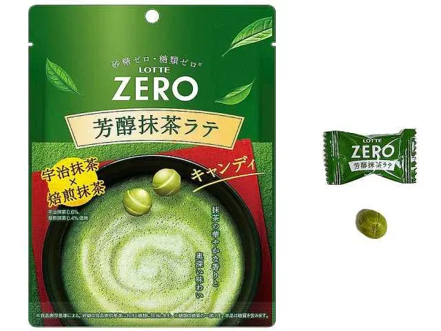 LOTTE Zero Milk Candy Rich Matcha Latte