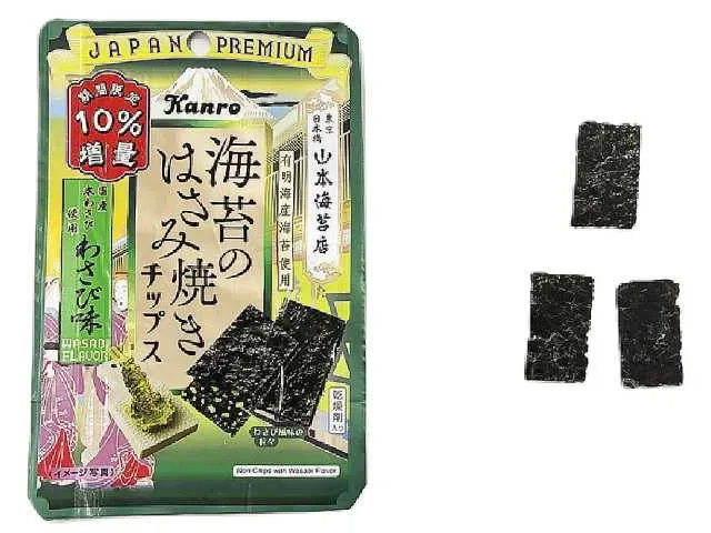 KANRO 김 샌드 구이 칩스 와사비맛