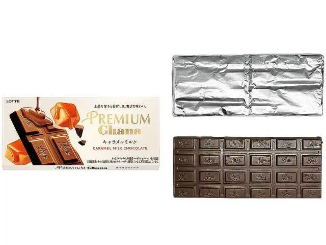 LOTTE Premium Ghana Caramel Milk Chocolate