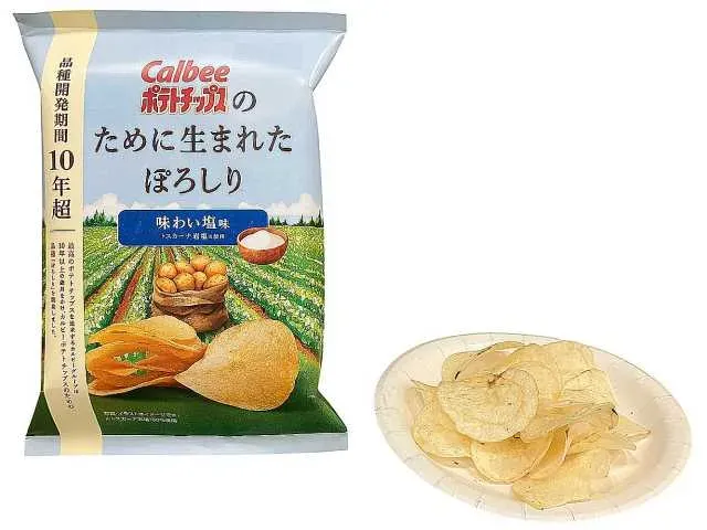 カルビーポテトチップスのために生まれたぽろしり味わい塩味