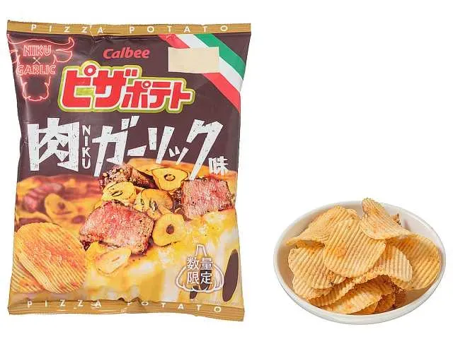 CALBEE Pizza Potato Meat NIKU Garlic Flavor