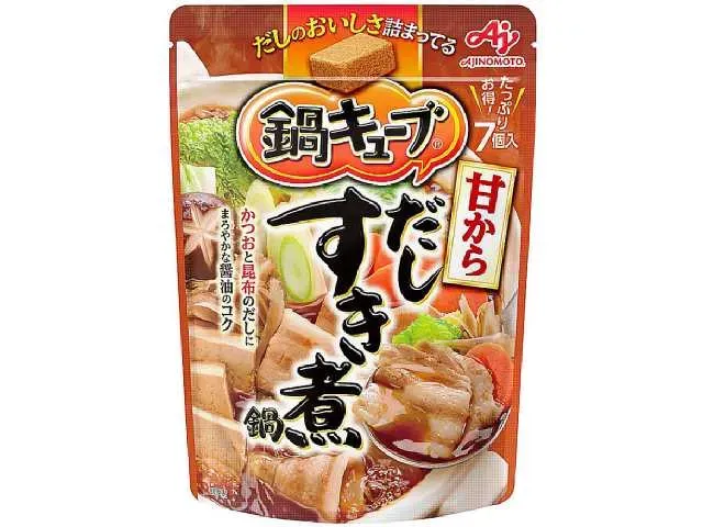 AJINOMOTO Nabe Cube Sweet & Savory Dashi Sukini Hot Pot 7 Pieces