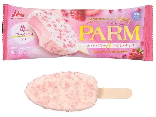 MORINAGA PARM Strawberry & White Chocolate