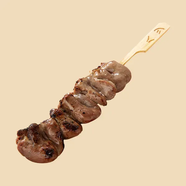 숯불 닭염통 꼬치 소금구이