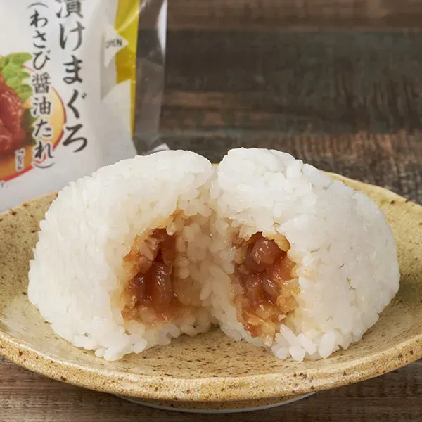 ごちむすび 漬けまぐろ(わさび醤油たれ)