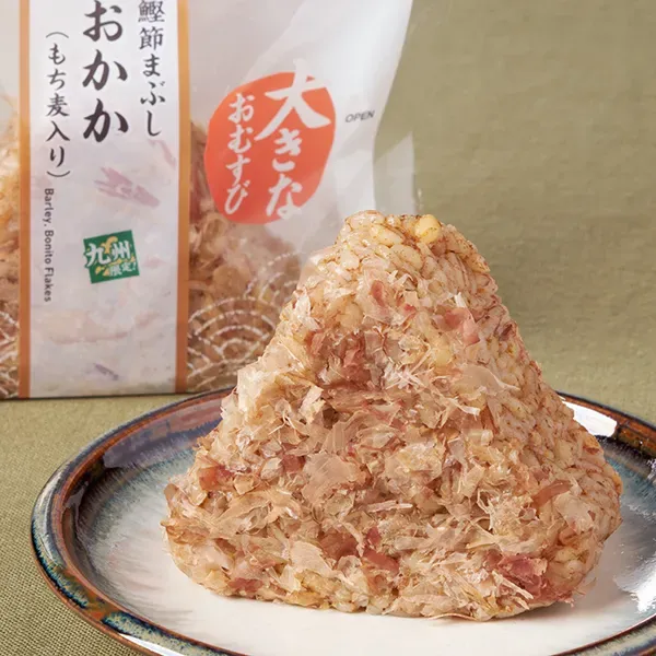 Glutinous Barley Large Rice Ball with Bonito Flakes
