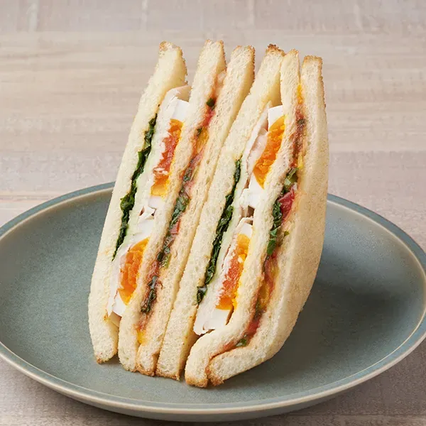 Japanese Chicken Breast and Boiled Egg Sandwich Jalapeño