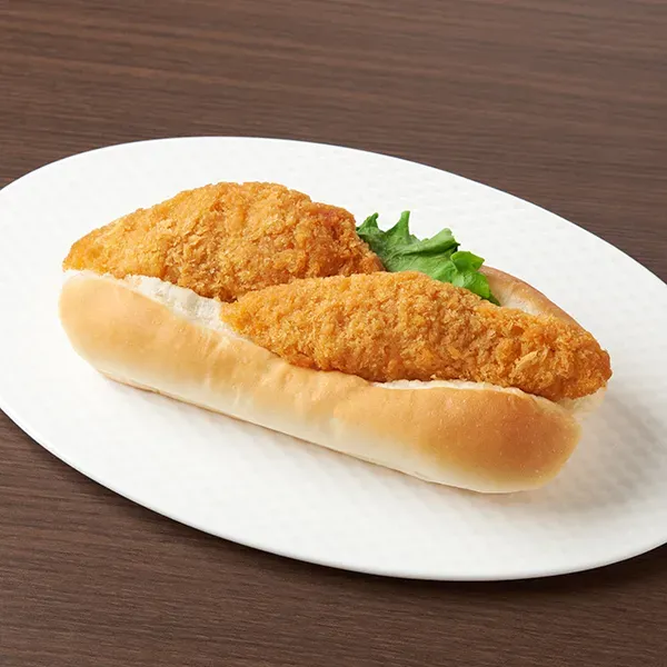 ホットサンド はみだしドッグ(白身魚フライ)