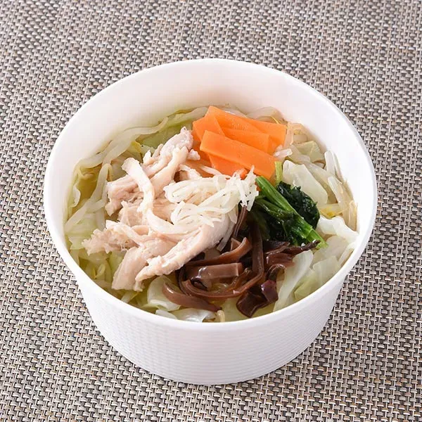 生姜香る具だくさん中華スープ