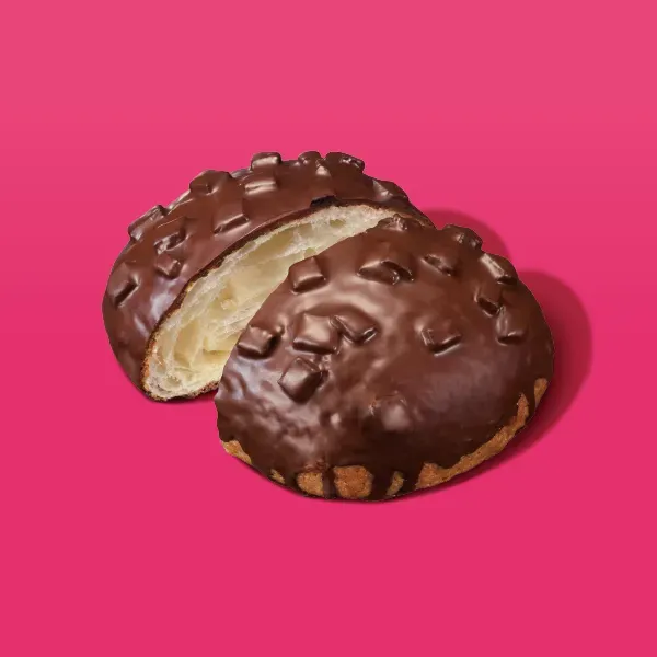 【本気のチョコがけパン】本気のチョコデニッシュメロンパン