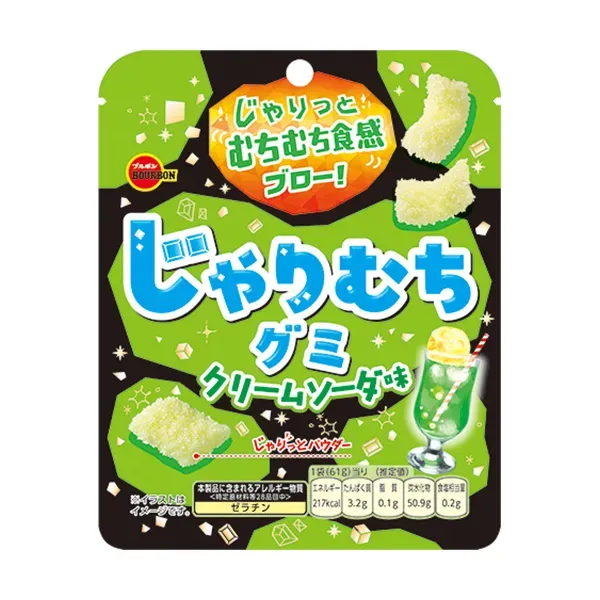ブルボン じゃりむちグミ クリームソーダ味