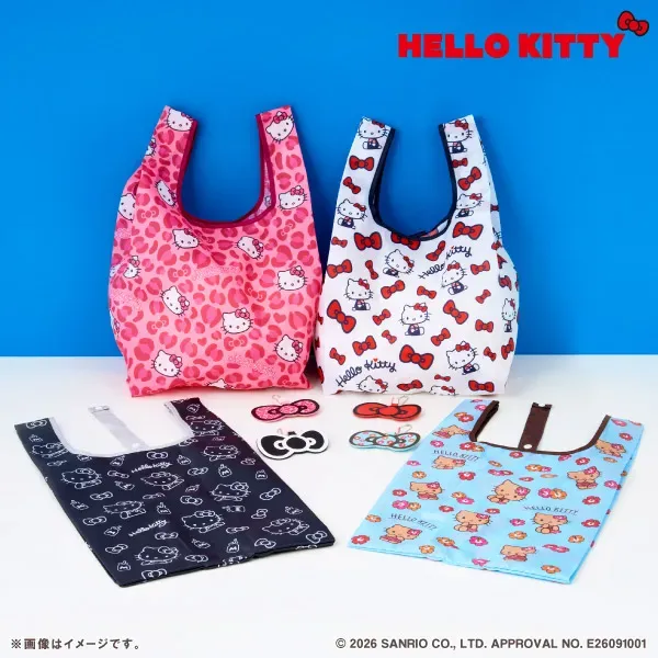 HELLO KITTY Ribbon Foldable Eco Bag