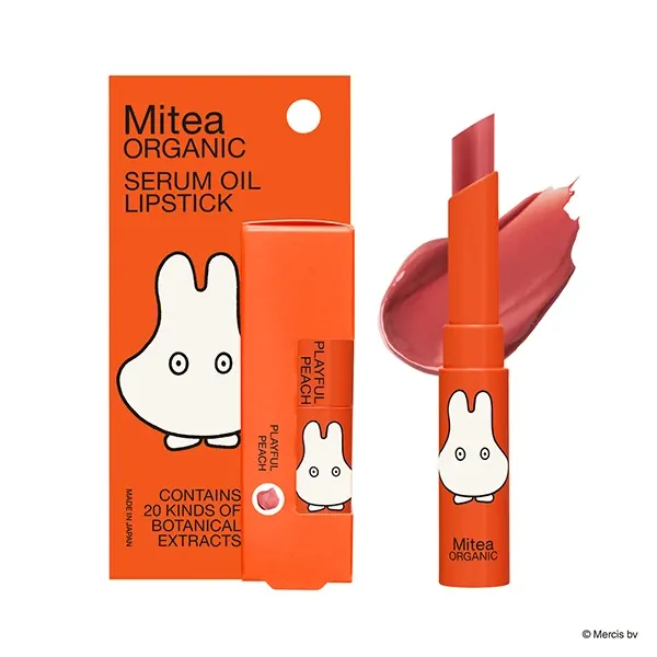 Mitea ORGANIC ミッフィー セラムオイルリップスティック 07プレイフルピーチ