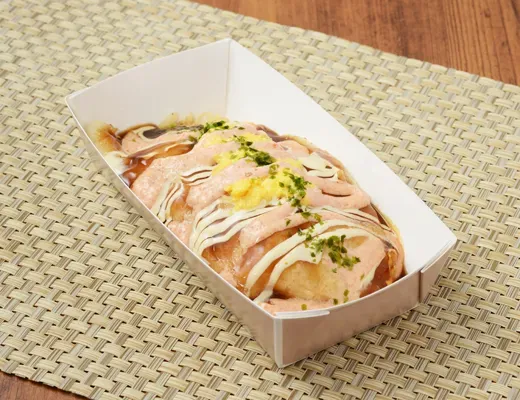 明太マヨソースと玉子のキャベツ包み焼