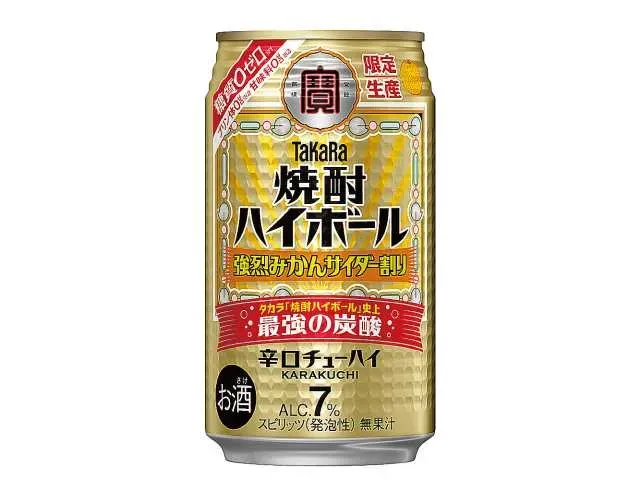 Shochu Highball Intense Mikan Cider Mix 350