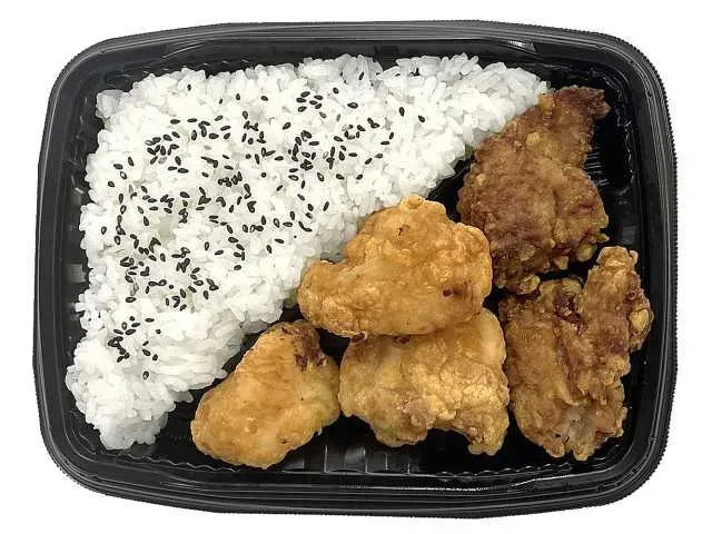 Assorted Fried Chicken Bento Savory Salt Breast & Soy Sauce Thigh