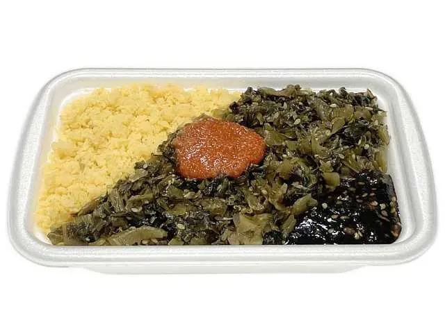 Pickled Mustard Greens & Spicy Pollack Roe Rice (Mochimugi Barley)