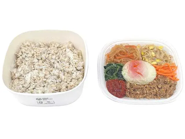 Bibimbap Rice Bowl with Onsen Tamago (Glutinous Barley)