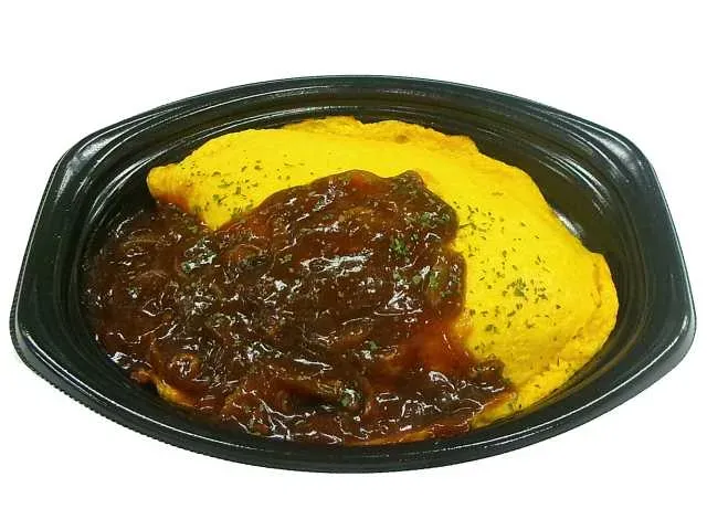 Omelet Hayashi Rice with Demi-Glace Sauce
