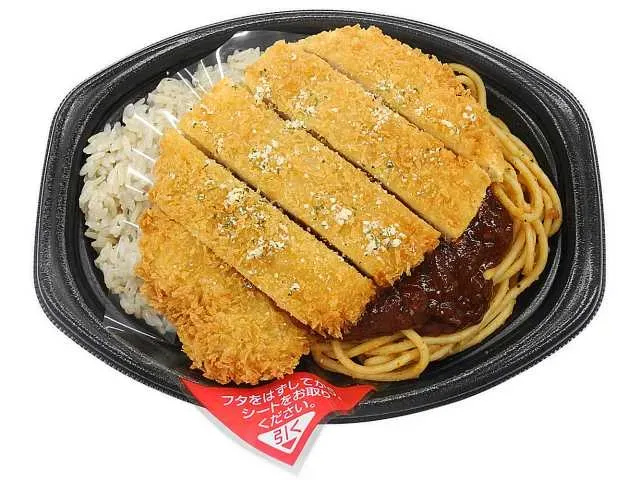 スパカツ&バターライス