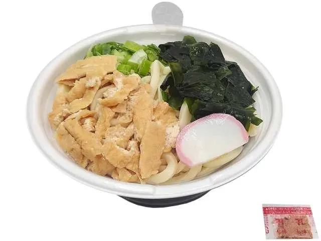だしが自慢 きざみ揚げとわかめのうどん