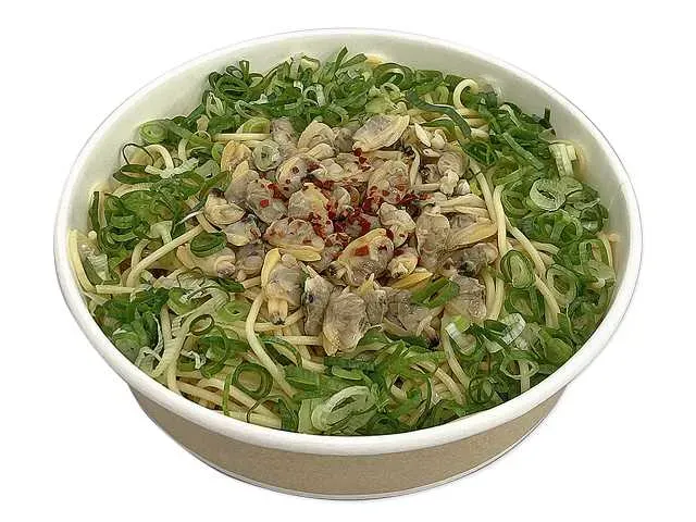 Japanese-style Clam and Green Onion Pasta Yuzu Kosho Flavor