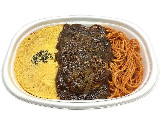 ハッシュドビーフ&ふんわりオムパスタ