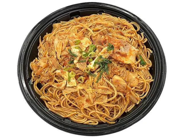 Spicy Pork Kimchi Yakisoba