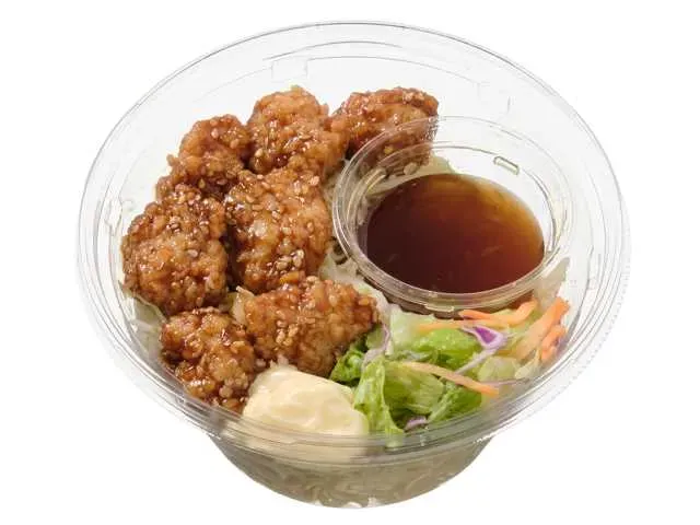 甘辛鶏唐揚げのパスタサラダ