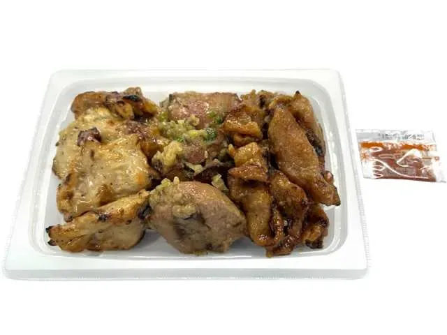 Assorted 3 Yakitori Skewers: Chicken Liver, Harami, and Chicken Skin