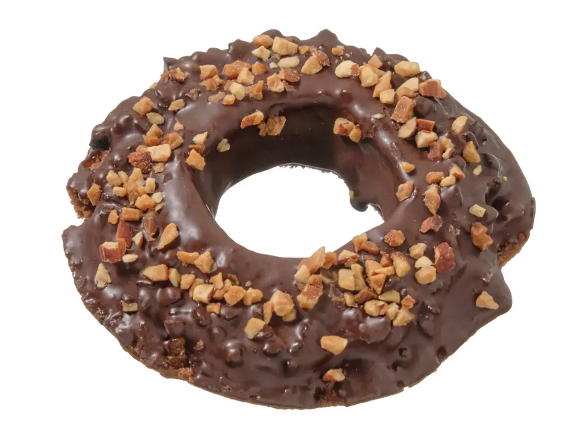 Crunchy Chocolate & Almond Donut