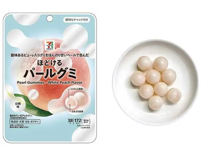 7プレミアム ほどけるパールグミ 白桃味
