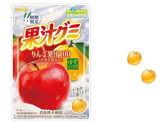 明治 果汁グミ りんごゆずミックス