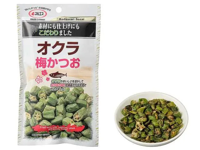 MARUESU Okra with Plum and Bonito Flakes 20g