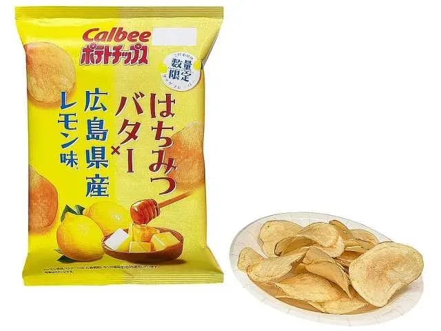 カルビーポテトチップス はちみつバター×広島県産レモン味