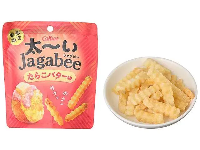 CALBEE Thick Cut Jagabee Cod Roe Butter Flavor