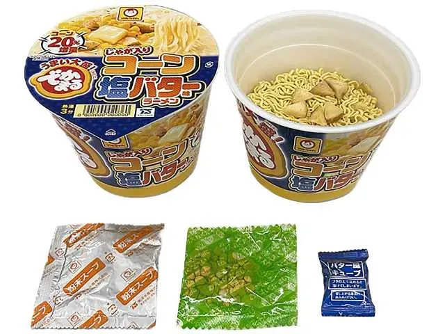 でかまる じゃが入りコーン塩バター味ラーメン