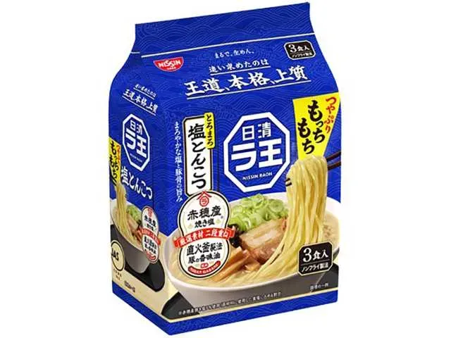 NISSHIN RAOH Shio Tonkotsu Bag Noodles 3-Pack