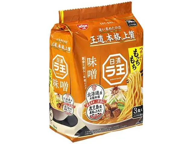NISSHIN RAOH Miso Bag Noodles 3-Pack